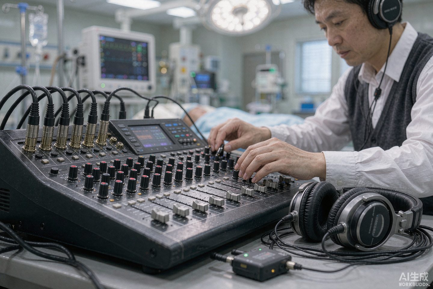 医学手术直播的音频采集：术者讲解、监护仪、环境底噪，三路信号怎么分开走